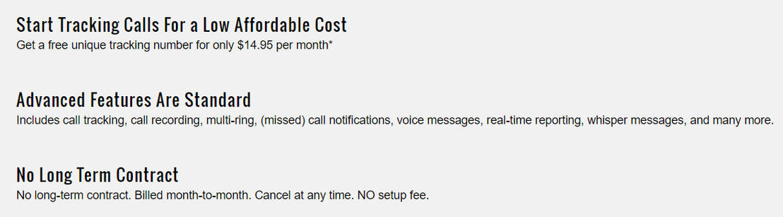 Tracking Sales Calls pricing 1