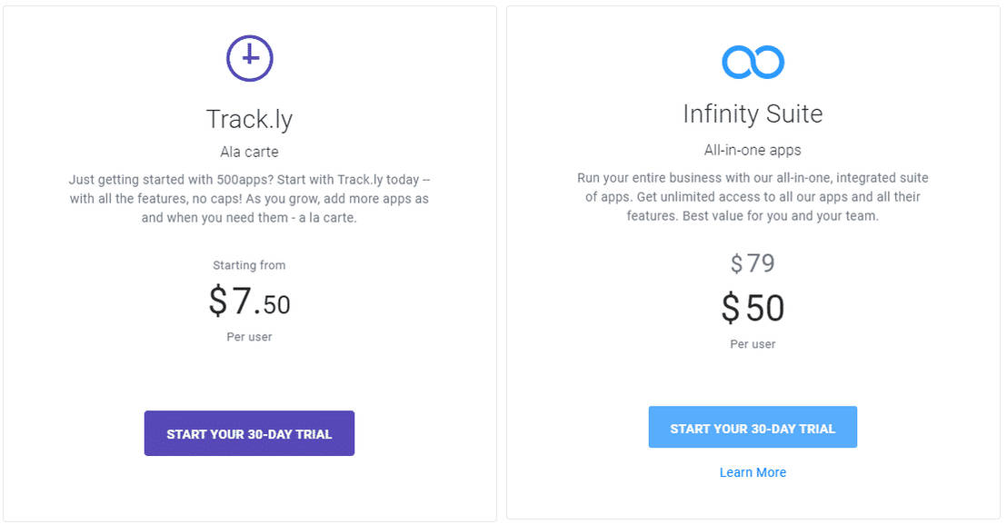 Track.ly pricing 2
