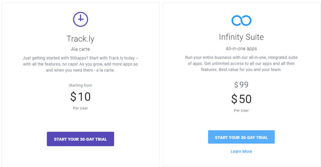 Track.ly pricing 1