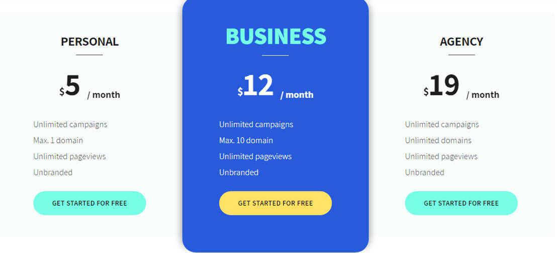 Treck pricing 1