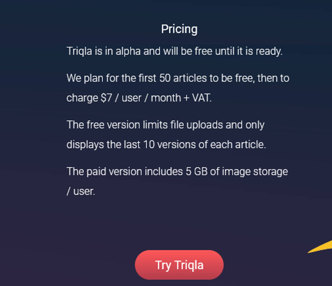 Triqla pricing 1