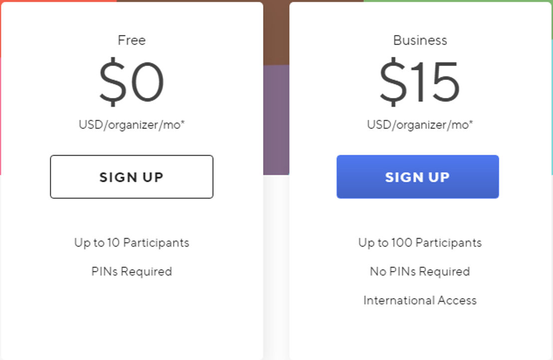 UberConference Pricing