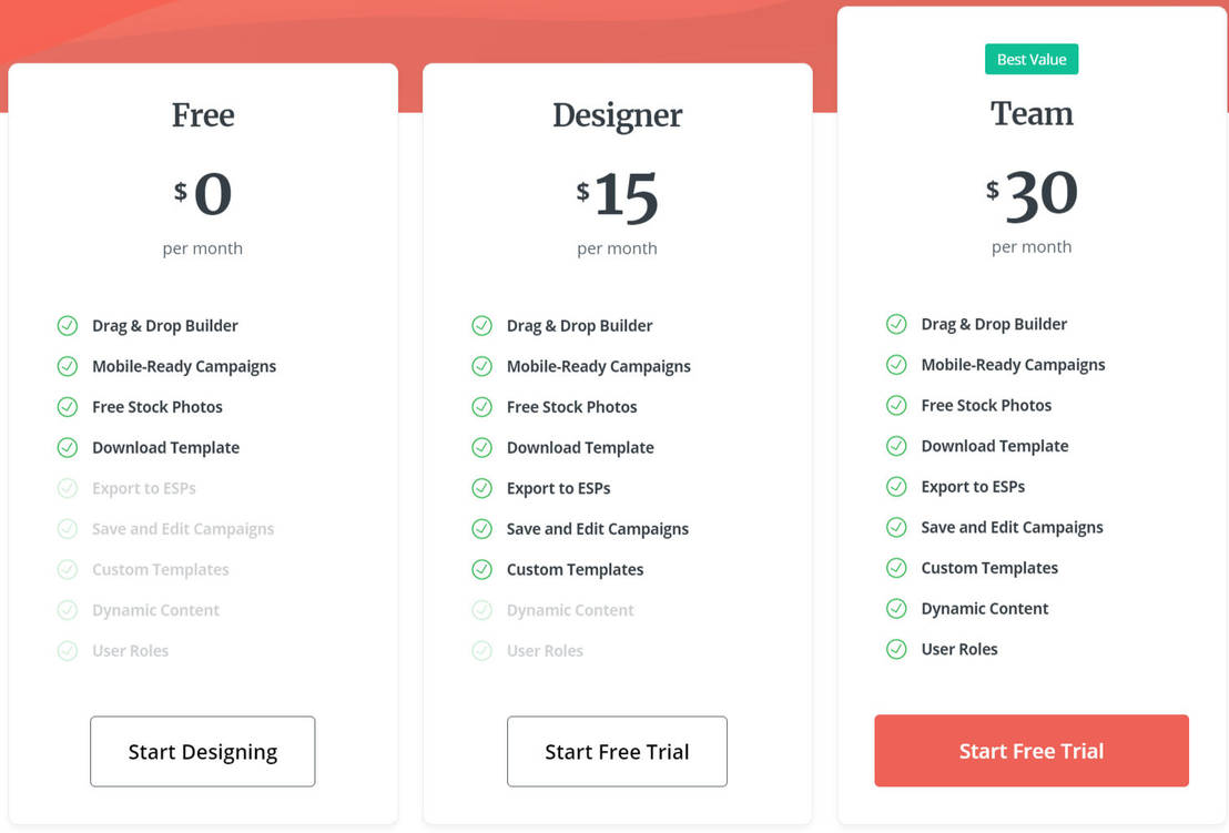 Unlayer Studio pricing 1