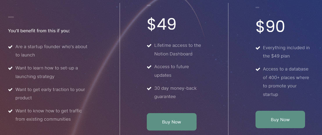 UserBooster pricing 1