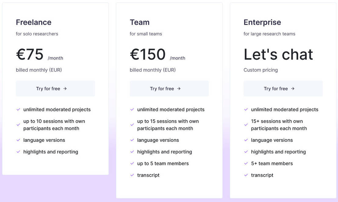 UX Mining pricing 1