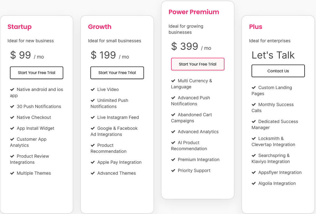 Vajro pricing 2