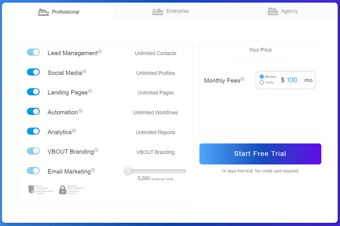 Vbout pricing 1