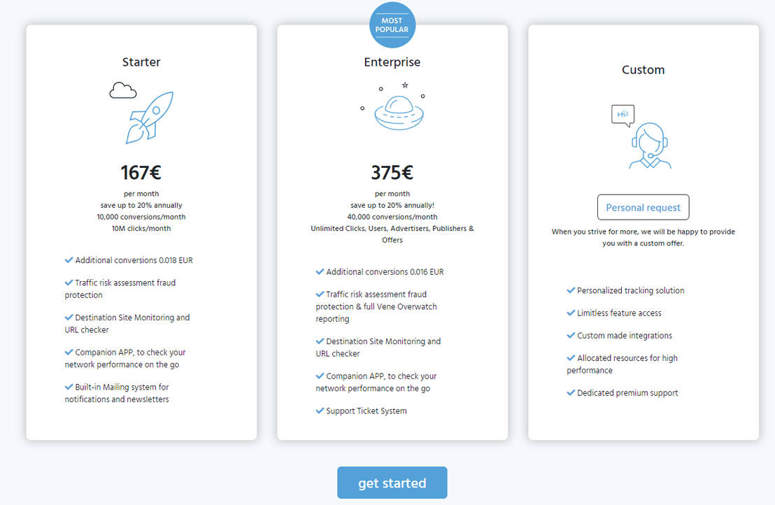 vene dash pricing 1