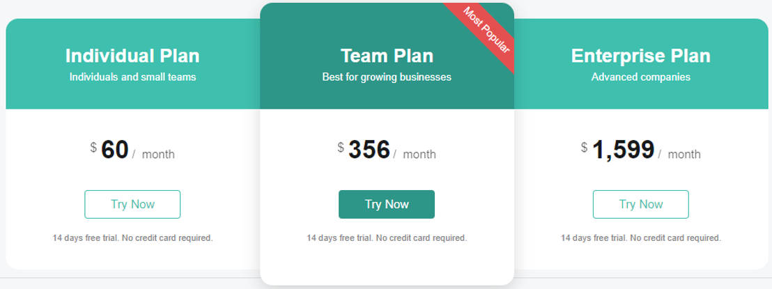 Visualr pricing 2