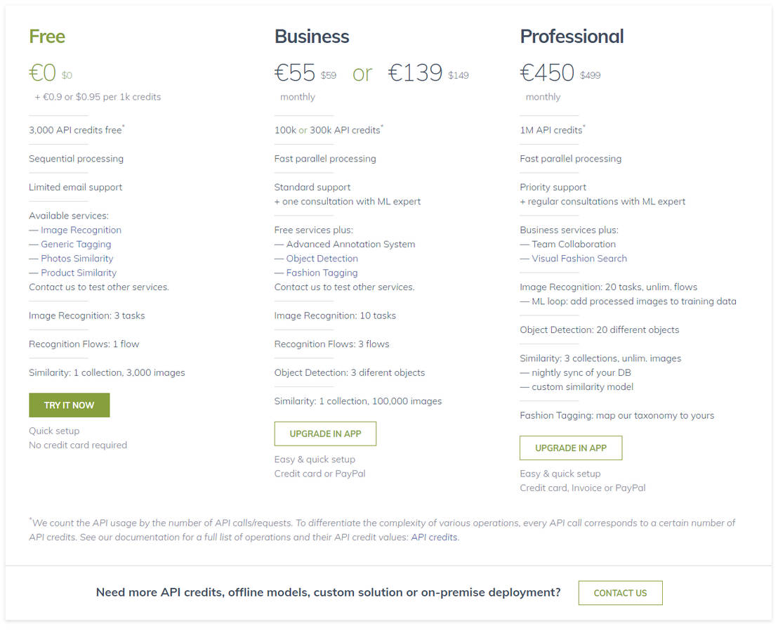 Vize.ai pricing 1