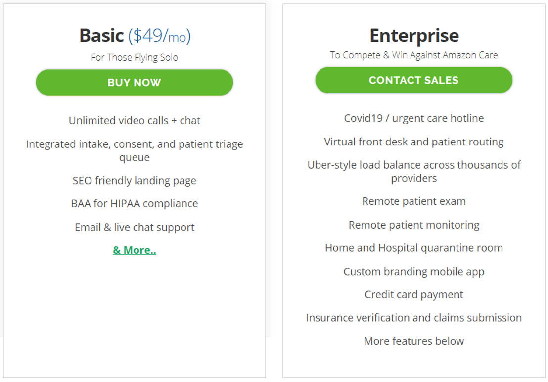 VSee pricing 1