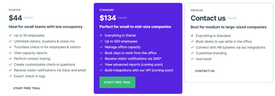 Wellcome pricing 1