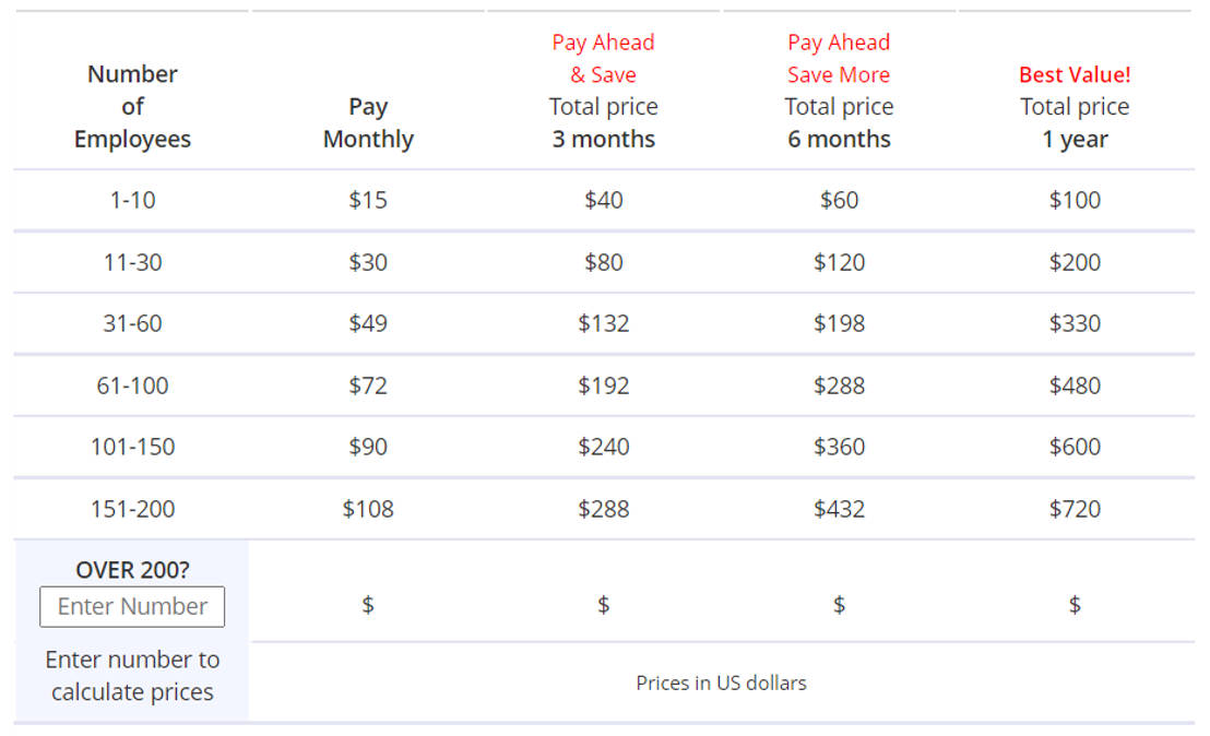 WhenToWork pricing 1