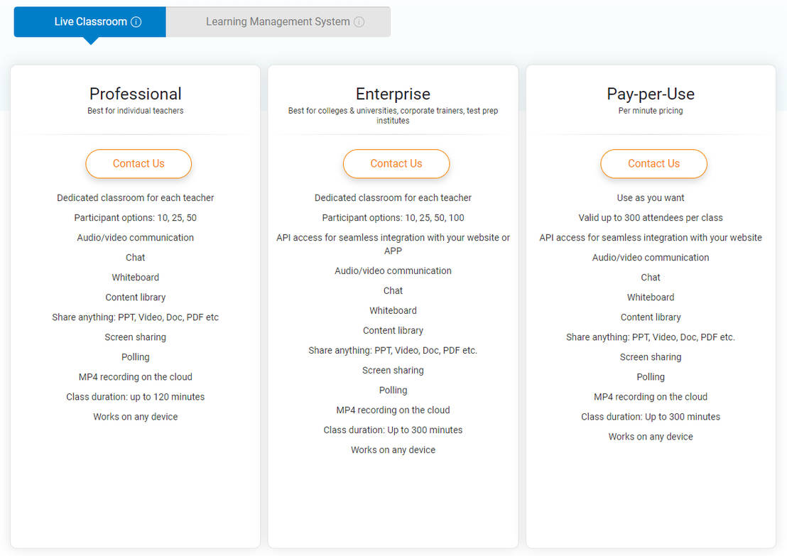 WizIQ pricing 1