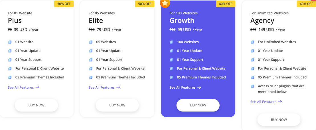 WooLentor pricing 1