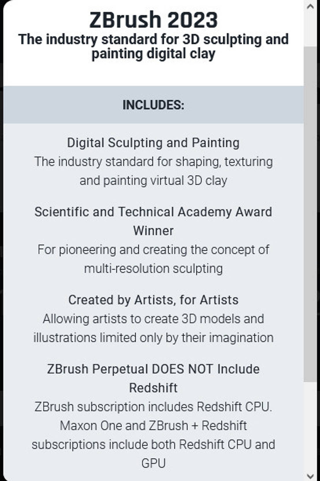 ZBrush Pricing Cost and Pricing plans