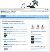 DeskAway screenshot: Deskaway Dashboard