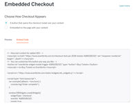 Embedded checkout