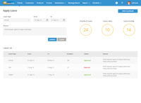 FieldEZ screenshot: Leave Management - Enhanced leave approval and tracking system with HRMS integration options