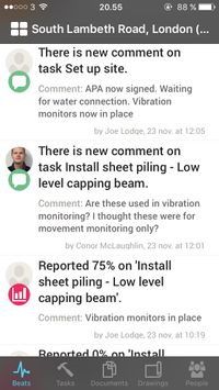 GenieBelt screenshot: Get notified about project updates