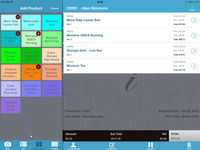 iVend Retail screenshot: iVend Mobile Point of Sale (mPOS) features a colorful, easy to use interface for Item Selection.