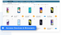 Access Devices and Browsers screenshot
