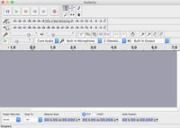 Download Audacity. Once installed it should look something like this
