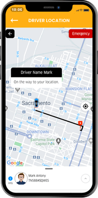Driver Location screenshot