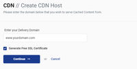 Create CDN Host