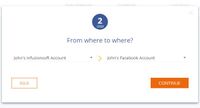 Sync2CRM screenshot: Choose the CRM account and ad account to connect