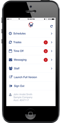 Mobile App screenshot