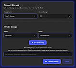 Connect storage in one-click