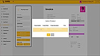 BeeBills screenshot: Products can be selected from an in-built database or added from scratch