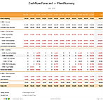 Report Cashflow Forecast 1 Year Monthly Report