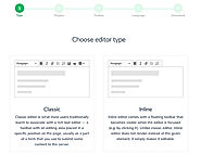 Choose Editor Type