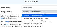 Backup Storages screenshot