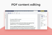 PDF Content Editing screenshot