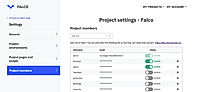 Falco : Project Setting screenshot