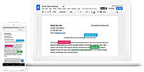 G Suite screenshot: Collaborate in real time with synchronous, real-time editing across devices