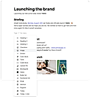 Launching the Brand
