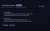 Generate summaries, posts, and reviews