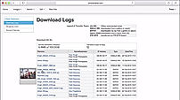 Libris screenshot: Download logs keep a record of who has access the image libraries