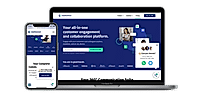 Web communication widget with smart greeting screenshot
