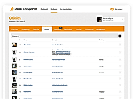MonClubSportif : Player Listing screenshot