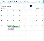 Production Scheduling Calendar screenshot