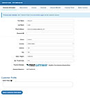 Customer information page