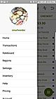 Quid POS Smart Vendor screenshot: Android app menu