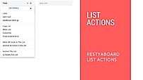 List Actions