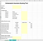 Homeowners Insurance Quoting Tool Excel