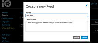 WoTT : Create New Feed screenshot